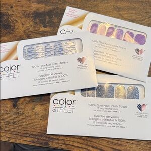 Color Street Glitter and Patterned Nail Strips